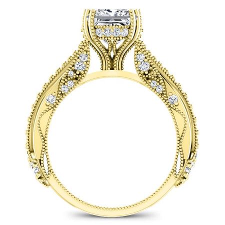 Tansy Princess Diamond Engagement Ring (Lab Grown Igi Cert) yellowgold