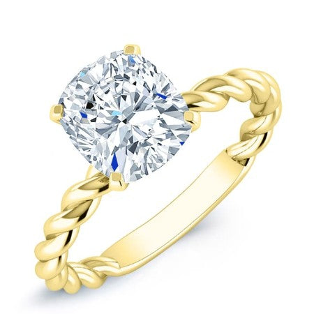 Balsam Cushion Diamond Bridal Set (Lab Grown Igi Cert) yellowgold