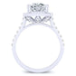 Aster Cushion Diamond Engagement Ring (Lab Grown Igi Cert) whitegold