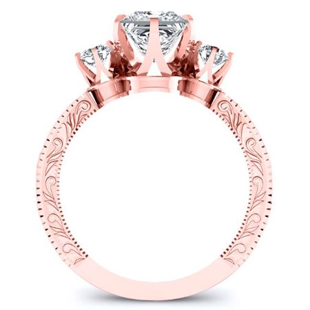 Tuberose Princess Diamond Engagement Ring (Lab Grown Igi Cert) rosegold