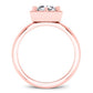 Aspen Cushion Diamond Engagement Ring (Lab Grown Igi Cert) rosegold