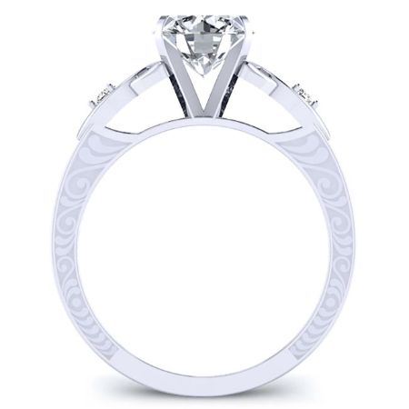 Venus Round Diamond Engagement Ring (Lab Grown Igi Cert) whitegold