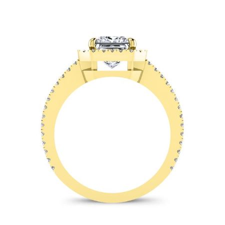 Freesia Round Diamond Engagement Ring (Lab Grown Igi Cert) yellowgold