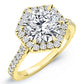 Cypress Diamond Matching Band Only (engagement Ring Not Included) For Ring With Round Center yellowgold