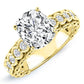 Kassia Diamond Matching Band Only (engagement Ring Not Included) For Ring With Cushion Center yellowgold