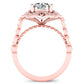 Hana Round Diamond Engagement Ring (Lab Grown Igi Cert) rosegold