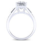 Bergamot Princess Diamond Engagement Ring (Lab Grown Igi Cert) whitegold
