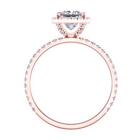Columbine Princess Diamond Engagement Ring (Lab Grown Igi Cert) rosegold