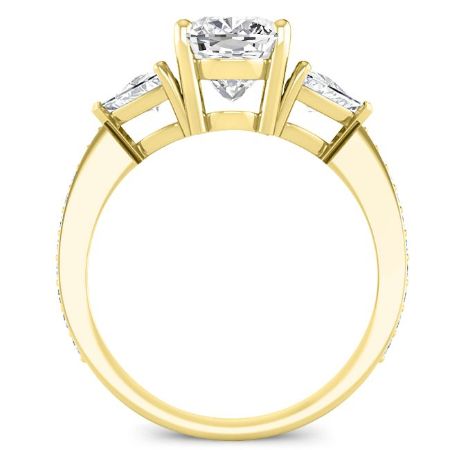 Snowdonia Cushion Diamond Engagement Ring (Lab Grown Igi Cert) yellowgold