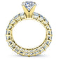 Linnea Round Diamond Engagement Ring (Lab Grown Igi Cert) yellowgold