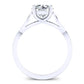 Nolina Round Diamond Engagement Ring (Lab Grown Igi Cert) whitegold