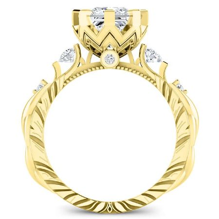 Oleana Princess Diamond Engagement Ring (Lab Grown Igi Cert) yellowgold