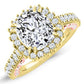 Varda Moissanite Matching Band Only (engagement Ring Not Included) For Ring With Cushion Center yellowgold