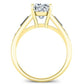 Bergamot Cushion Diamond Engagement Ring (Lab Grown Igi Cert) yellowgold