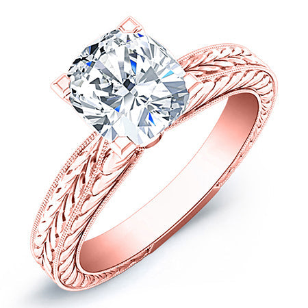 Azalea Cushion Diamond Bridal Set (Lab Grown Igi Cert) rosegold