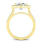 Cattleya Cushion Diamond Engagement Ring (Lab Grown Igi Cert) yellowgold