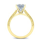 Astilbe Princess Diamond Engagement Ring (Lab Grown Igi Cert) yellowgold