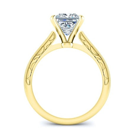 Astilbe Princess Diamond Engagement Ring (Lab Grown Igi Cert) yellowgold