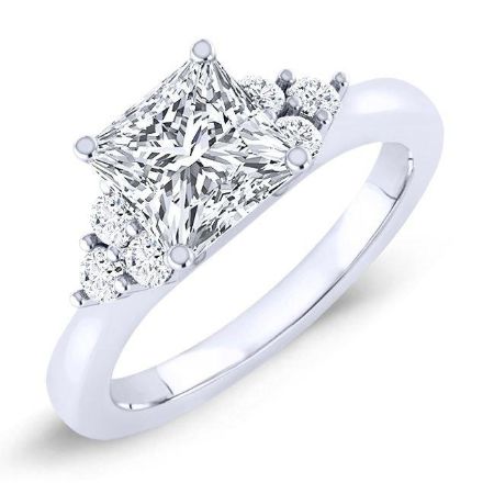 Alyssa Princess Diamond Bridal Set (Lab Grown Igi Cert) whitegold