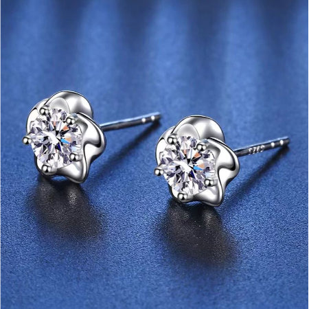 Paisley Diamond Earrings (Clarity Enhanced) whitegold