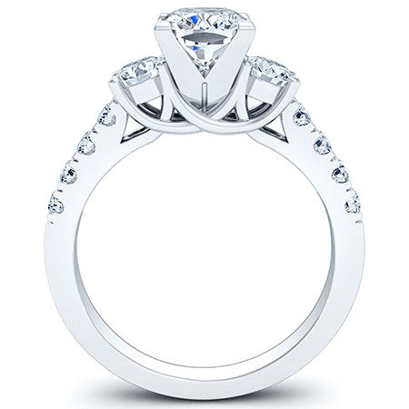 Primrose Cushion Diamond Engagement Ring (Lab Grown Igi Cert) whitegold
