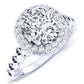 Rosanna Diamond Matching Band Only (engagement Ring Not Included) For Ring With Cushion Center whitegold