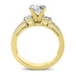 Hazel Round Diamond Engagement Ring (Lab Grown Igi Cert) yellowgold
