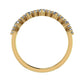 Ellery Round Trendy Diamond Wedding Ring yellowgold