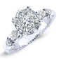 Oleana Diamond Matching Band Only (engagement Ring Not Included) For Ring With Princess Center whitegold