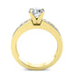 Ayana Princess Moissanite Engagement Ring yellowgold