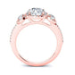 Lunaria Princess Diamond Engagement Ring (Lab Grown Igi Cert) rosegold