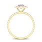 Juniper Cushion Diamond Engagement Ring (Lab Grown Igi Cert) yellowgold