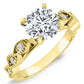 Sophora Moissanite Matching Band Only (engagement Ring Not Included) For Ring With Round Center yellowgold
