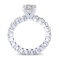 Rose Princess Diamond Engagement Ring (Lab Grown Igi Cert) whitegold