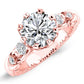 Oleana Moissanite Matching Band Only (engagement Ring Not Included) For Ring With Round Center rosegold
