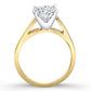Snowdrop Round Diamond Engagement Ring (Lab Grown Igi Cert) yellowgold