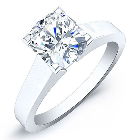 Rosemary Diamond Matching Band Only (engagement Ring Not Included) For Ring With Cushion Center whitegold