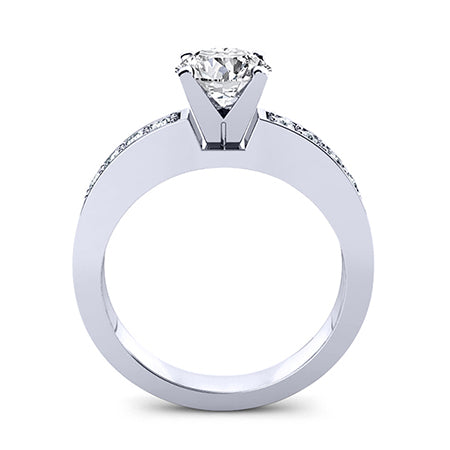 Eliza Cushion Diamond Engagement Ring (Lab Grown Igi Cert) whitegold