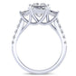 Marjoram Princess Diamond Engagement Ring (Lab Grown Igi Cert) whitegold