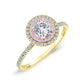 Juniper Moissanite Matching Band Only (engagement Ring Not Included) For Ring With Cushion Center yellowgold