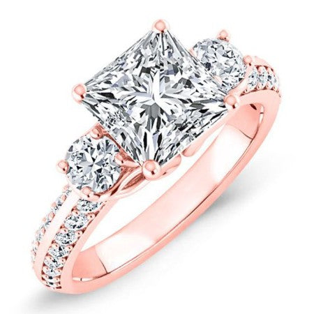 Thistle Princess Diamond Bridal Set (Lab Grown Igi Cert) rosegold