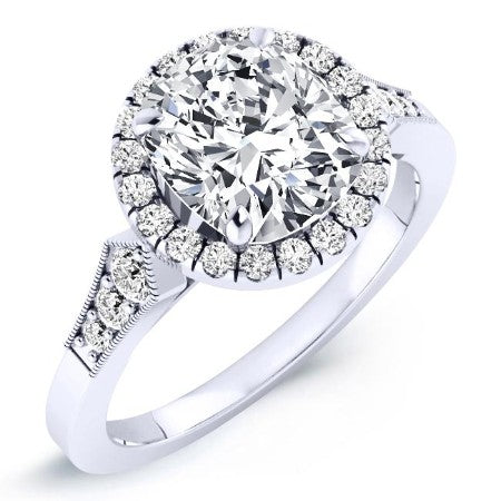 Kalmia Cushion Diamond Bridal Set (Lab Grown Igi Cert) whitegold