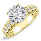 Kassia Moissanite Matching Band Only (engagement Ring Not Included) For Ring With Round Center yellowgold