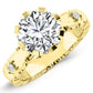 Arbor Moissanite Matching Band Only (engagement Ring Not Included) For Ring With Round Center yellowgold