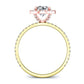 Columbine Round Diamond Engagement Ring (Lab Grown Igi Cert) yellowgold