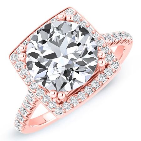 Aster Moissanite Matching Band Only (engagement Ring Not Included) For Ring With Round Center rosegold