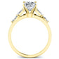 Wisteria Cushion Diamond Engagement Ring (Lab Grown Igi Cert) yellowgold