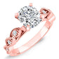Sophora Moissanite Matching Band Only (engagement Ring Not Included) For Ring With Cushion Center rosegold