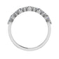 Ellery Round Trendy Diamond Wedding Ring whitegold