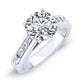 Yarrow Moissanite Matching Band Only (engagement Ring Not Included) For Ring With Round Center whitegold